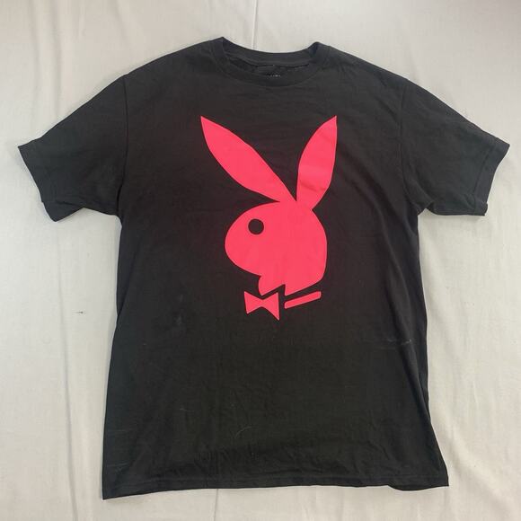 Anti Social Social Club Playboy Bunny Neon Pink Mens Graphic Tshirt Size Medium - Picture 1 of 7